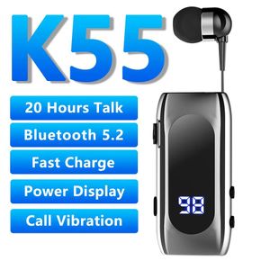 Koptelefoon K55 Bluetooth 5.2 Clip Oortelefoon Kabelorganizer Draadoproller Hoge kwaliteit Oortelefoon Enkele Clip Op Houder Lotus Headset F920 F910