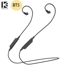 Hoofdtelefoon KBEAR BT5 Bluetooth 5.1 Upgrade Kabel 2Pin/QDC/TFZ SBC/AAC Protocol Draadloze Headset HD Mic oorhaak IEM Voor KZ Oortelefoon KS1 KS2