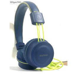 Hoofdtelefoon-Kids Wisesimon K11 opvouwbare stereo wirwar-vrij 3,5 mm Jack Wired Cord On-Ear Headset voor kinderen/tieners/jongens/meisjes tangrefree onear