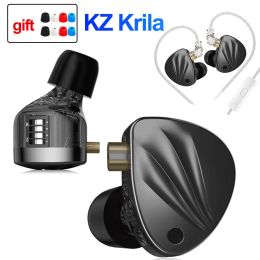 Casque KZ 1BA + 1DD technologie hybride casque filaire métal dans l'oreille écouteurs basse écouteurs sport suppression du bruit casque Krila Castor EDXS