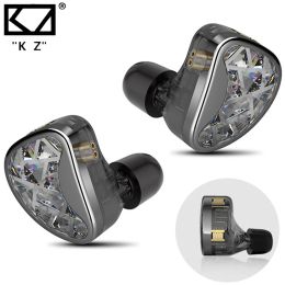 Écouteurs KZ AS24 HIFI Ecoutphone 12ba Hybrid Drivers Sounds in Oreat monitors Elecphones Annule Counling Earbuds avec câble amovible