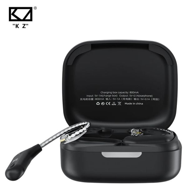 Auriculares KZ AZ09 HD Bluetooth 5.2 Cable de actualización inalámbrico Módulo Bluetooth HIFI Conector de gancho para la oreja inalámbrico con estuche de carga Z3 S2 Z1PRO