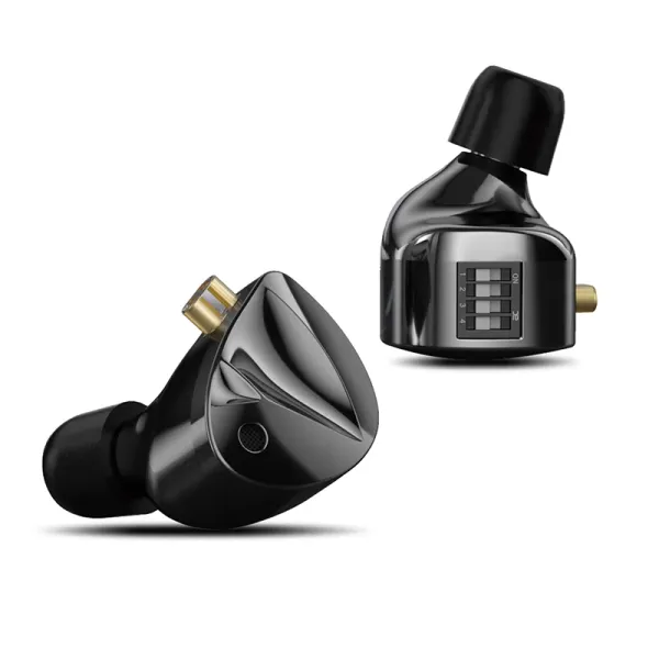 Casque KZ DFI dans l'oreille 4 niveaux moniteur personnalisable commutateur de réglage casque HiFi écouteur Zobel réseau Circuit conception casque PR1 PR2