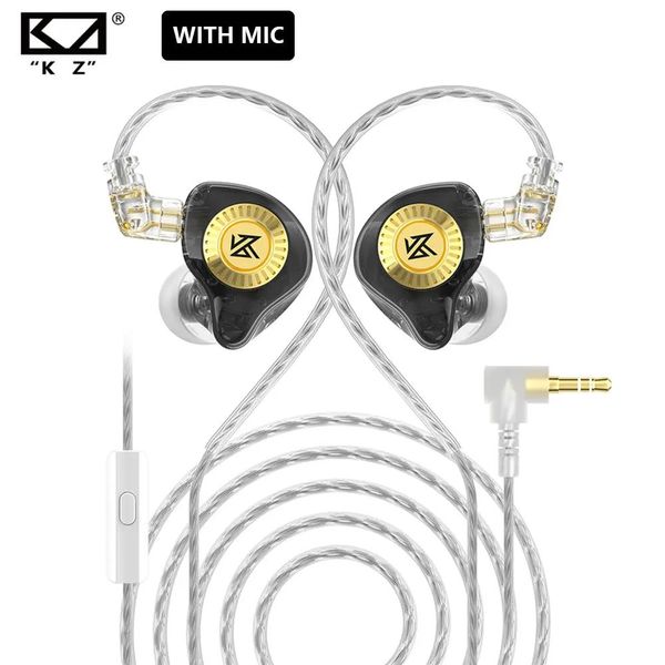 KZ EDX Ultra écouteurs filaire basse dans l'oreille moniteur casque basse HIFI écouteurs double lecteur jeu sport suppression du bruit casque