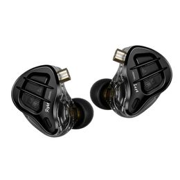 Hoofdtelefoon KZ Zar Metal Wired oortelefoons Hybride technologie 7BA+1DD In oorbuien Hoofdtelefoon Hifi Bass Monitor Sport Stereo Music Headset