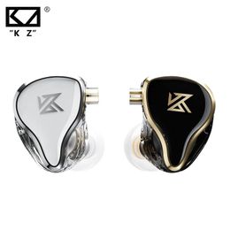 Casque KZ ZAS écouteurs 7BA + 1DD casque filaire hybride dynamique HiFi basse Sport casque avec Microphones dans les moniteurs d'oreille