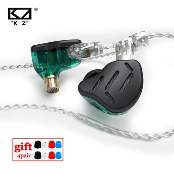 Écouteurs KZ Zax 1DD 7ba Hybride dans les écouteurs d'oreille 16 Unité de pilote Hifi Headset DJ Monitor Earbuds Earphone KZ ZAS ZSX EDX AST ASX ZSN PRO X