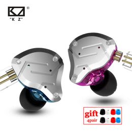 Auriculares KZ ZS10 Pro 4BA+1DD Auriculares de metal Híbrido 10 Controladores Hifi Bass Aurices en la oreja Monitor Sport Ruido Cancelando auriculares KZ ZAX ZSX