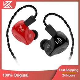 Écouteurs KZ ZS4 écouteurs 1BA + 1DD technologie hybride dans l'oreille moniteur Sport suppression du bruit casque de jeu HIFI stéréo écouteurs casque