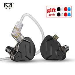 Hoofdtelefoon KZ ZSN PRO X 1BA+1DD Hybrid Drive HIFI Metaal in-ear oortelefoon Sport Ruisonderdrukkende oordopjes Headset KZ ZAX ZSX AS10 ASF AS16 AS06