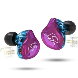 Hoofdtelefoon KZ ZST 1BA + 1DD In-ear oortelefoon HiFi Hybrid Drive Bass Music Headset met 2PIN Kabel KZ EDX ZSN PRO ZSTX ZS10 ES4 ZSX