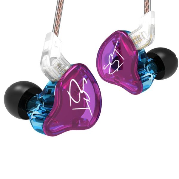 Écouteurs KZ ZST Pro dans l'oreille écouteur DD + BA écouteurs de basse lourde bouchons d'oreille de musique HiFi avec moniteurs de câble détachables casque antibruit