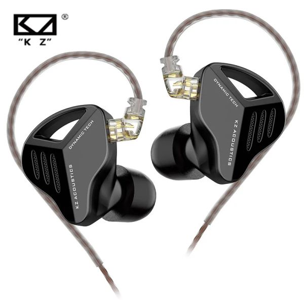 KZ ZVX HiFi écouteurs unique dynamique 2PIN dans l'oreille en métal casque basse Sport écouteurs câble détachable casque EDA DQ6 ZEX EDXPRO