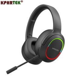 Écouteurs L800 Blutooth 5.1headSets Gamer Sound Sound Streneo Wireless Ecoutphone avec microphone Colorful Light PC PCORPOR EARPIEE