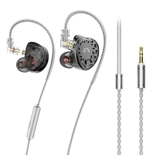 Écouteurs Lafitear LF3 DLC 2DD dans l'oreille écouteur cercle dynamique casque haute résolution moniteur HiFi casque jeu musique écouteurs