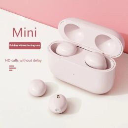 Hoofdtelefoon Mini Auriculares Bluetooth onzichtbare oortelefoon slaapheadset draadloze slaap oordopje geluidsreductie met microfoon oplaadkast