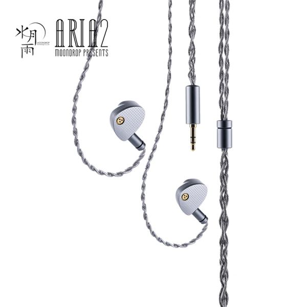 Casque MoonDrop Aria 2 écouteurs haute Performance diaphragme LCP dynamique IEMs 3.5/4.4mm écouteurs 0.78 2pin ARIA2 écouteur