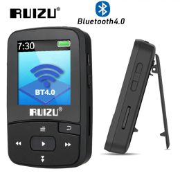 hoofdtelefoon nieuwe collectie originele ruizu x50 sport bluetooth mp3-speler 8 gb clip mini met schermondersteuning fm, opname, ebook, klok, stappenteller