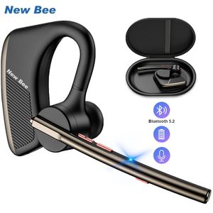 Écouteurs New Bee M50 Bluetooth 5.2 écouteurs sans fil avec double micro écouteur mains libres casque anglais/russe livraison directe