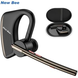 Écouteurs New Bee M50 Bluetooth Casque Écouteurs 24 heures de temps de conversation 5.2 Casque sans fil avec double micro CVC8.0 Écouteur mains libres