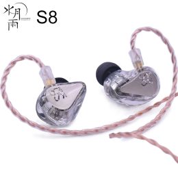 Écouteurs nouveau produit phare Moondrop S8 hifi écouteurs 8BA pilotes casque dans l'oreille moniteur écouteurs avec 3.5MM 0.78 2Pin câble détachable