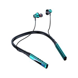 Écouteurs Nouveau cou suspendu Bluetooth casque sans fil casque UltraLong veille sport Bluetooth écouteur Support carte SD