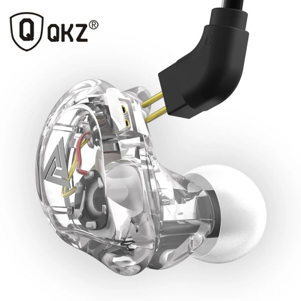 Écouteurs Nouveau QKZ VK1 4DD dans l'oreille écouteur HIFI DJ Monito course Sport écouteur hybride casque basse écouteurs avec micro remplacé câble
