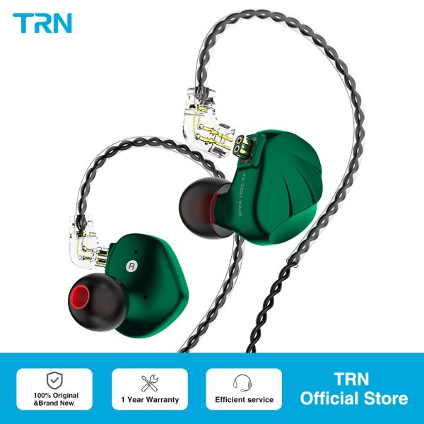 Auriculares Nuevo TRN VX 6BA + 1DD Híbrido Metal Tipo C In Ear Auricular IEM HIFI DJ Monitor Running Sport Auricular Auricular Auricular Headplug