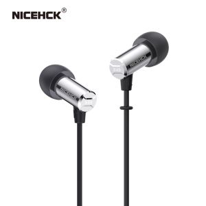 Hoofdtelefoon NiceHCK X49 Mini-oordopjes Enkele BA Balanced Armature Driver HIFI Metaal In-ear Monitor Slaap Gaming Muziek Bekabelde microfoon Oortelefoon IEM