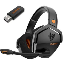 Hoofdtelefoon NUBWO G06BT Draadloze gaming-headset 2.4G 3,5 mm bedrade sportoortelefoon Over-ear headset Ruisonderdrukking met microfoon voor PS5 PS4