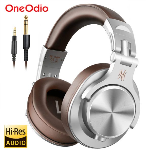 Écouteurs Boneodio A71 Écouteur filaire pour téléphone informatique avec micro au-dessus de l'oreille Hires Headset Studio Hitphone pour enregistrer le moniteur