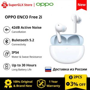 Hoofdtelefoon OPPO ENCO Free 2i 2 i ENCO Air3 TWS Draadloze hoofdtelefoon ANC Echte draadloze Bluetooth 5.2 oordopjes voor OPPO find n2 flip x5 pro