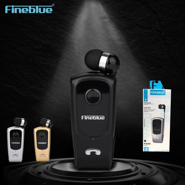 Écouteurs Original FineBlue F920 Mini sans fil Auriculares pilote voiture Bluetooth casque appels Vibration usure Clip sport en cours d'exécution écouteur