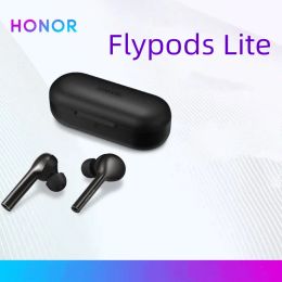 Hoofdtelefoon Originele Honor FlyPods Lite TWS Ear Buds Bluetooth Headset Dual Mic Active Noise Anannulering Leven Waterdicht voor Android iOS