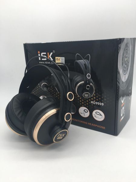 Casque d'origine ISK HD9999 HD moniteur casque entièrement fermé surveillance écouteur DJ/audio mixage/enregistrement studio casque