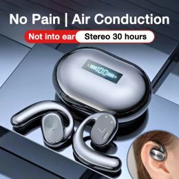 Hoofdtelefoon Originele J99 oorhaak oortelefoon Bluetooth draadloze sporthoofdtelefoon met microfoon HiFi Stereo LED-display Waterdichte hoofdtelefoon