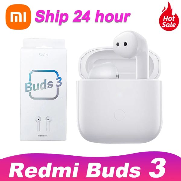 Écouteurs originaux Xiaomi Redmi Buds 3 Écouteurs de musique blanche Écouteurs Bluetooth sans fil Headphones Sport Headsets Buds 4 Pro