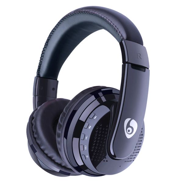 Auriculares sobre la oreja auriculares Bluetooth auriculares inalámbricos HiFi Bass soporte Radio tarjeta Micro SD AUX Play micrófono manos libres