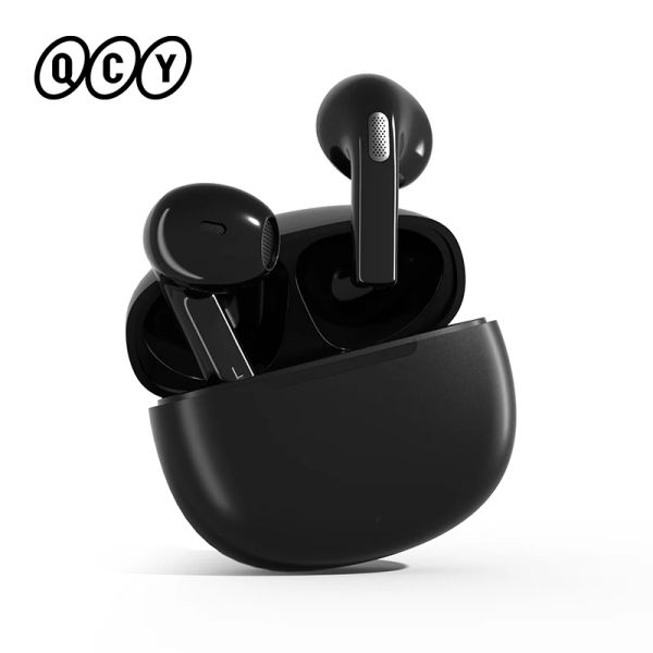 Auriculares QCY T20 Auriculares inalámbricos Bluetooth 5.3 TWS Auriculares 13 mm Controlador grande Auriculares HIFI 4 micrófonos ENC HD Llamada Auriculares 68 ms Baja latencia