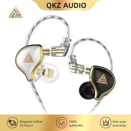 Hoofdtelefoon QKZ ZXD HIFI -oortelefoon Super Bass Ear Buds Music Monitor Wired Hoofdtelefoons met Microfoon Noise Annuling Headset Games Sport