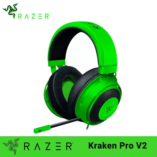 Écouteurs Razer Kraken Pro V2 Gamiage Headphone Headphone Headphones Microphone 7.0 Sound surround pour les écouteurs Xbox One PS4 Gamer