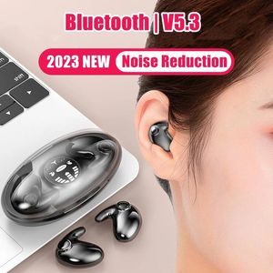 Roreta 2023 Écouteurs sans fil intelligents avec suppression du bruit et affichage LED Bluetooth 5.3 pour iPhone Android