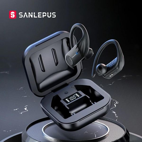 Écouteurs SANLEPUS B1 Bluetooth casque sport écouteurs sans fil écouteurs stéréo basse casque avec Microphone pour la course à pied entraînement salle de sport