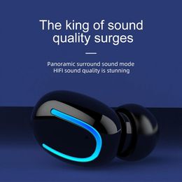 Auriculares Singel One Hifi Sound True Wireless Aurphones Bluetooth 5.1 Auriculares Big Capacidad Auriculares impermeables para el deporte