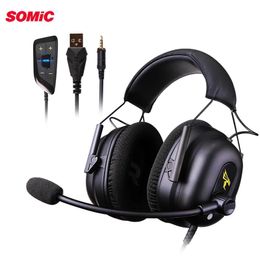 Casque Somic G936N casque de jeu filaire 7.1 virtuel 3.5mm USB ENC réduction du bruit PC stéréo écouteurs G952S G941
