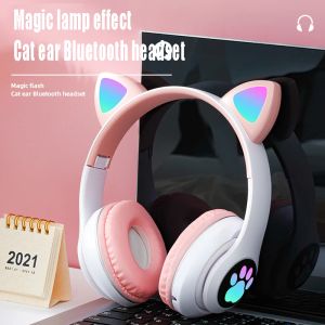 Auriculares STN28 Auriculares con Oreja de Gato con Bluetooth Auriculares inalámbricos con Bluetooth 5.0 para Juegos