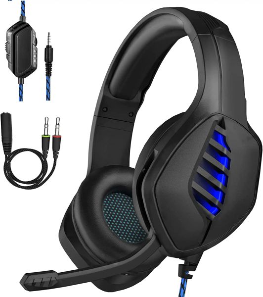 Auriculares TARGEAL Auriculares Gaming con Micrófono para PC, PS4, PS5, Switch, Xbox One, Xbox Series X|S Auriculares Gamer Jack de 3,5 mm con N