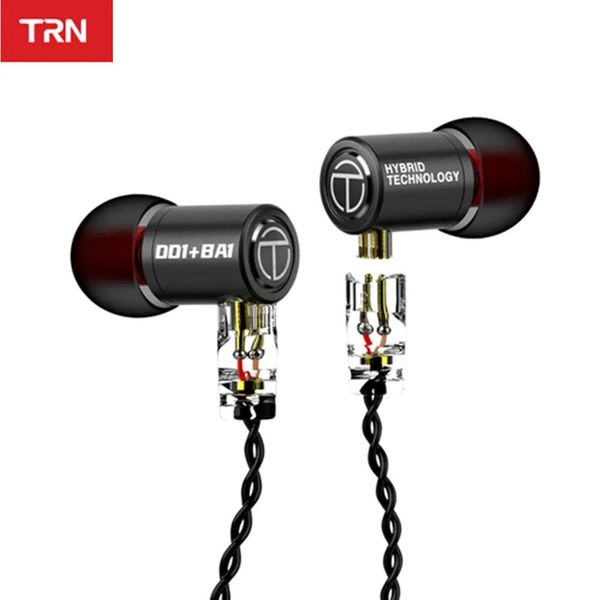 Casque TRN M10 1DD 1BA hybride métal dans l'oreille écouteur HIFI DJ moniteur en cours d'exécution Sport écouteur bouchon d'oreille casque TRN V80 ZS10 PRO VX ZST ST1