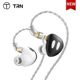 Hoofdtelefoon TRN ORCA 10mm DualChamber Dynamic Driver Iems Hifi oortelefoon bedrade oordopjes met afneembare kabel voor muzikanten audiofielen