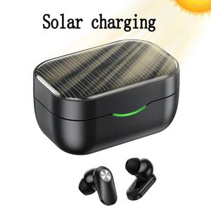 Hoofdtelefoon Draadloze Bluetooth-oortelefoon Opladen op zonne-energie Buiten Hoge kwaliteit hoofdtelefoon Sport Muziek Voor iPhone 5 6 7 8 Plus 11 12 13 Pro Max